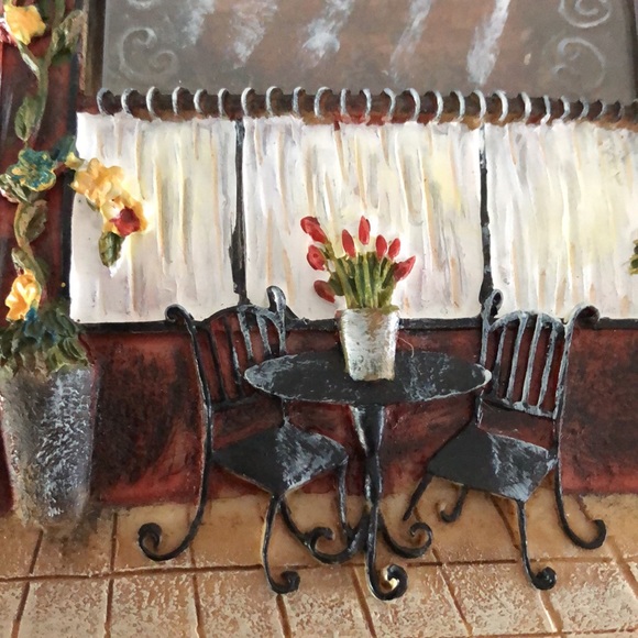 Original Kate McRostie “Cafe de Mery-sur-Seine” - Picture 3 of 9